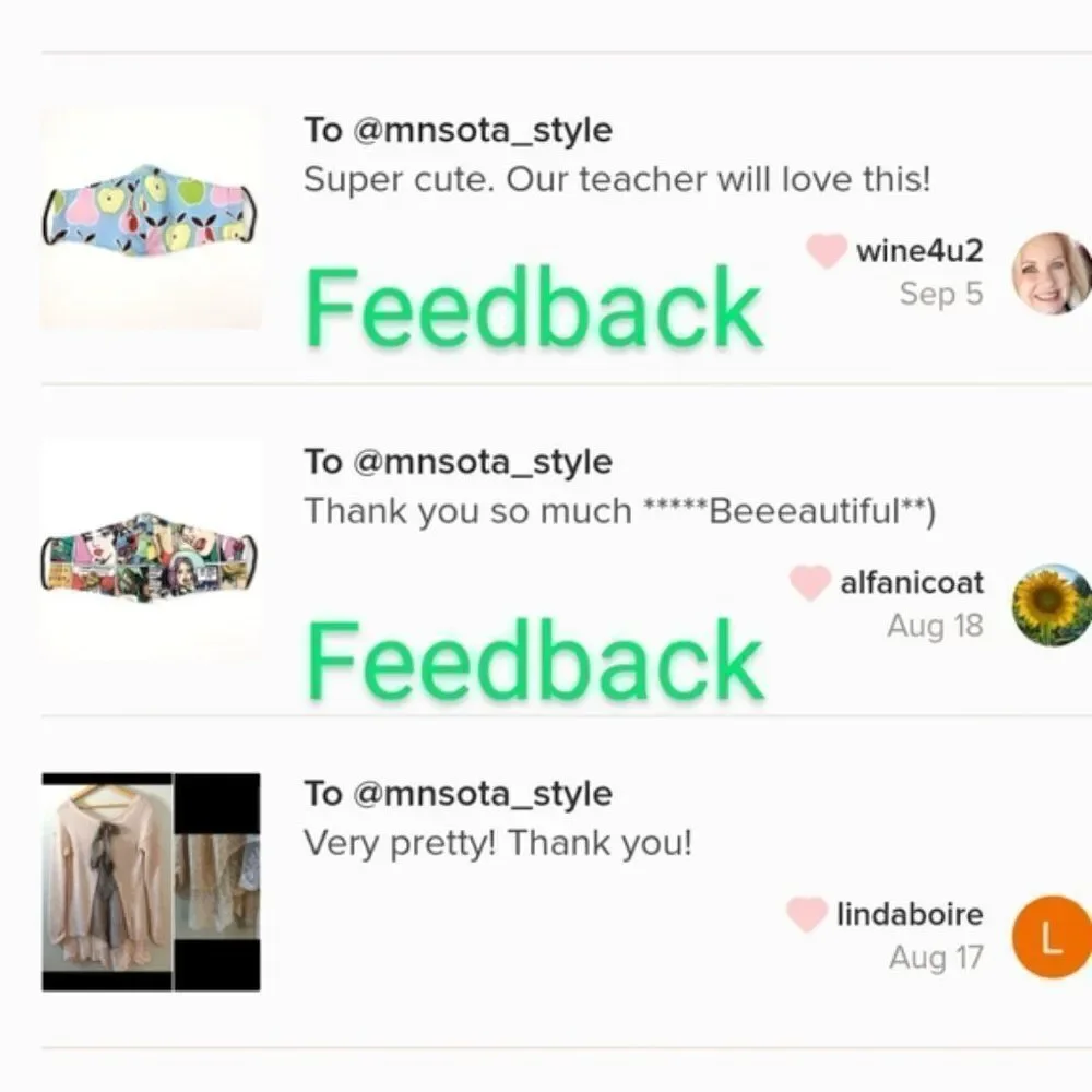 ‎2/$15 - Bird Mask, Modern Bird Pattern Face Mask, Filti Filter - Picture 12 of 14